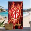 Mainz 05 Personalized Printed Beach Towel Soccer Logo Support Custom Name Text Absorbent Towel For Sport Travel Special Gift