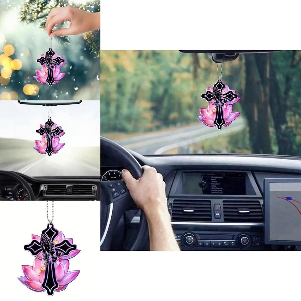 Car Acrylic Unique Hanging Ornament Trendy Cartoon Design For Home And Backpack