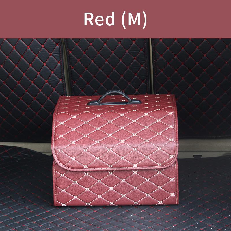Cheap Premium Leather Car Trunk Storage Organizer Foldable Car Storage