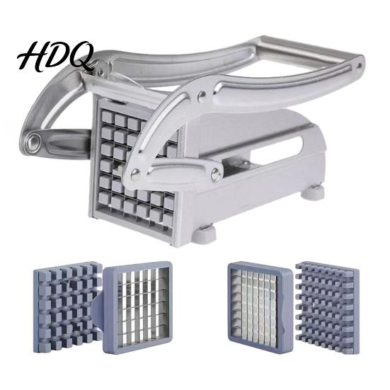 Manual Potato Slicer Slicer with Stable Base And Ergonomic Lever Handle Heavy-Duty Replaceable Quick Cutter Blades French Fry for Thick or