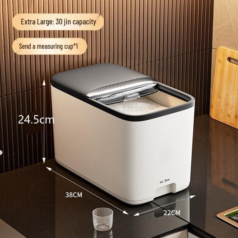 Japanese Large-Capacity Moisture & Insect-Proof Rice and Grain Storage Box