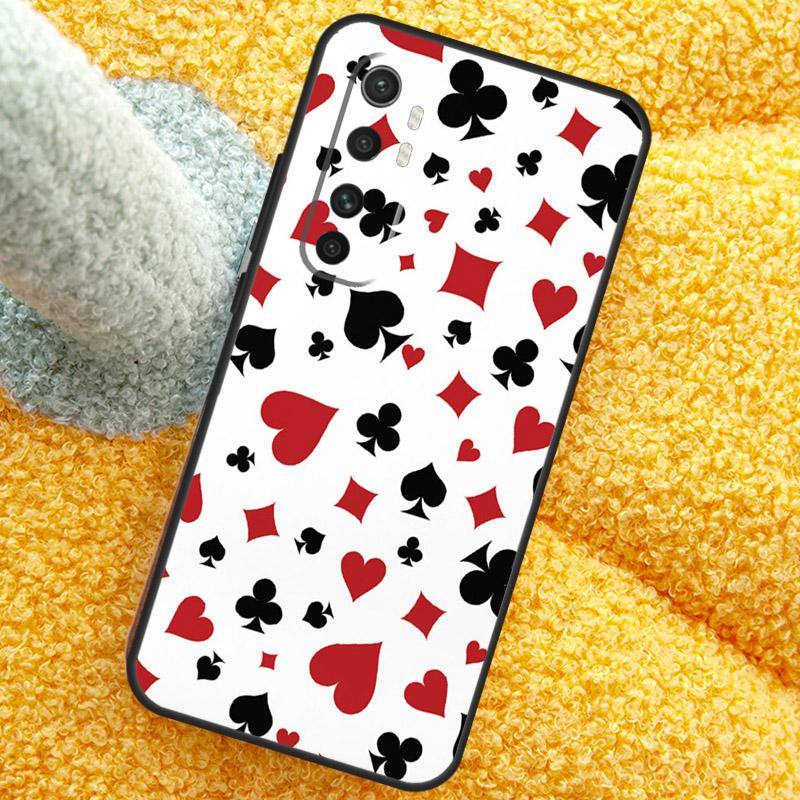 CASINO PLAYING CARDS Case For Xiaomi 15T 14T 13T 14 15 Ultra 17 Pro Max Cover For POCO F8 F7 F5 F6 X5 X6 X7 Pro