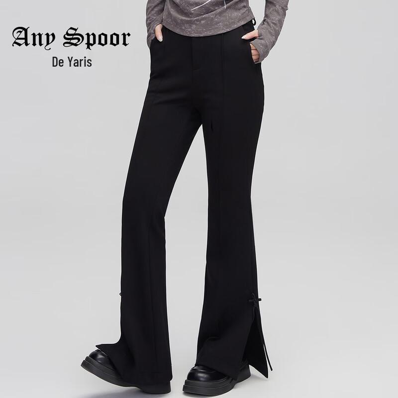 

ANY SPOOR Women s High-Waist Slim-Fit Bootcut Trousers S