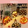 Festive Halloween Led Lights Lantern With Safe Low Voltage Bat Skull Pumpkin And Spider Patterns