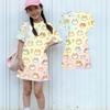 Girls Animal Print Dress Loose Fit Short Sleeve Round Neck Lightweight Summer Dress for Kids Casual Wear