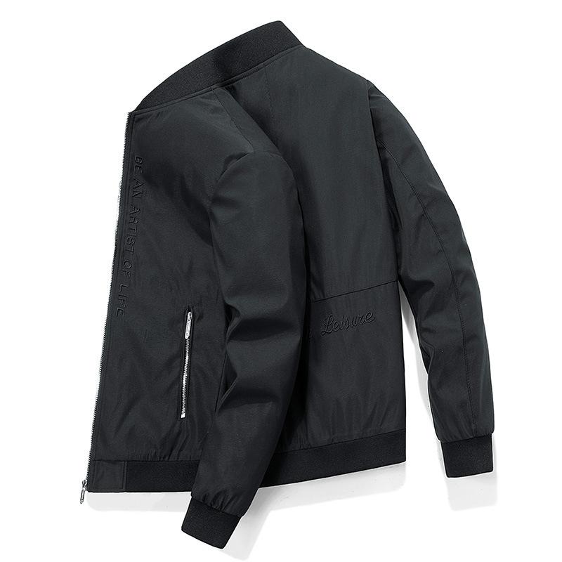 Jarní a podzimní pánská bunda středního věku Tenká bunda Pánské oblečení středního věku Volná pánská bunda pro tátu Jarní pánská bunda