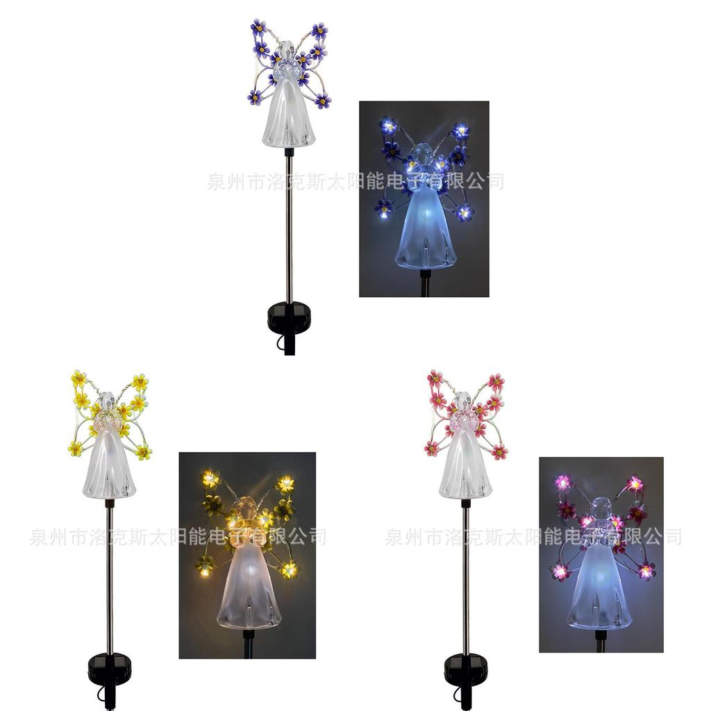 Solar Garden Angel Light With Waterproof For Lawn And Pathway Decor
