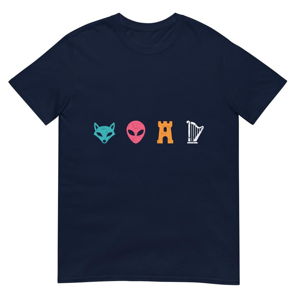 Funny Spurs Fox Alien Castle Harper TShirt S