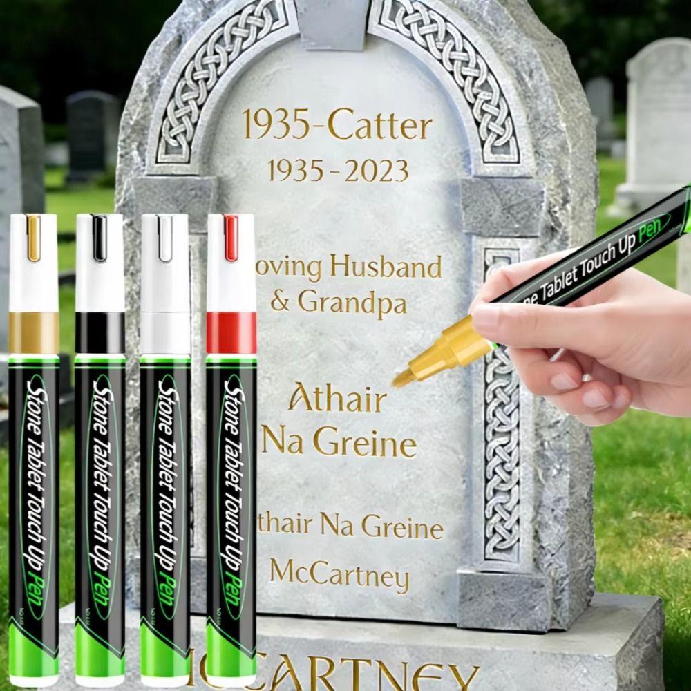 Gold Color Tombstone Touch Up Paint Pen Tombstone Inscription Pen  Tombstone Restoration