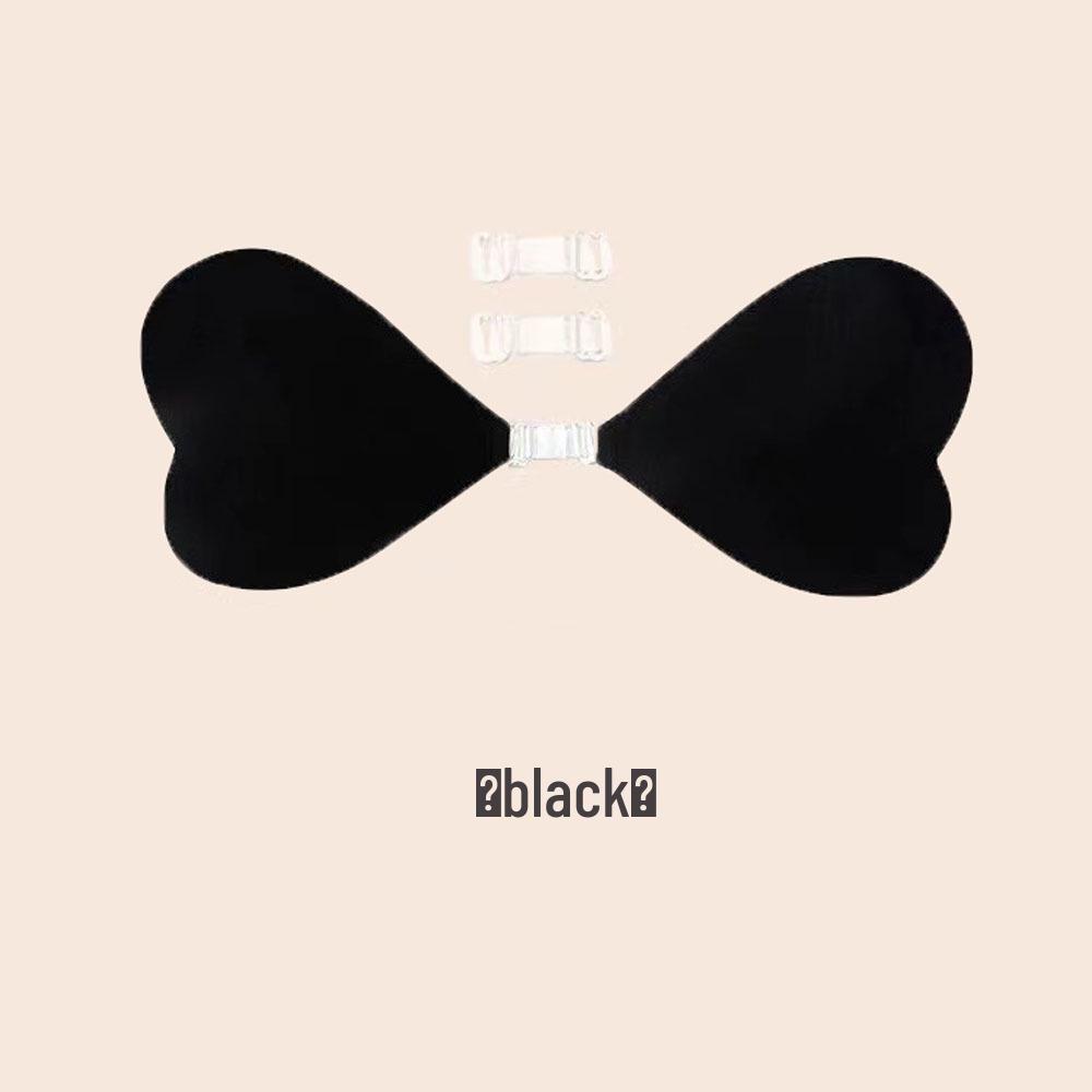 

Водонепроницаемый бюстгальтер пуш-ап в форме сердца: Невидимая застежка спереди, накладки на соски против выпирания с клеем-кисточкой. C-D Cup