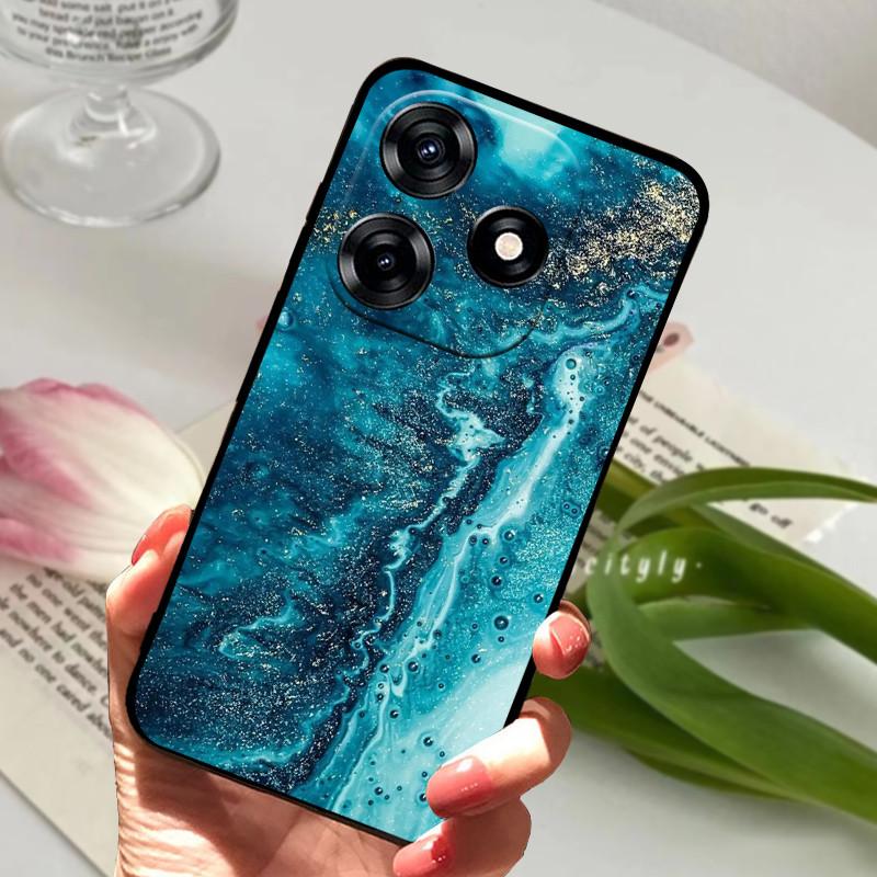 For Tecno Spark 10 Case 6.6" Shockproof Soft Silicone TPU Back Cover for Tecno Spark 10 4G Phone Cases Spark10 Cute Fundas Capa