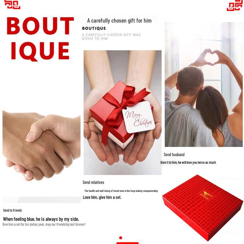 Qipilang Men's Lucky Red Boxer Briefs