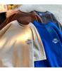 Men’s Trendy Loose-Fit Summer 2024 White Cotton Short-Sleeve T-Shirt