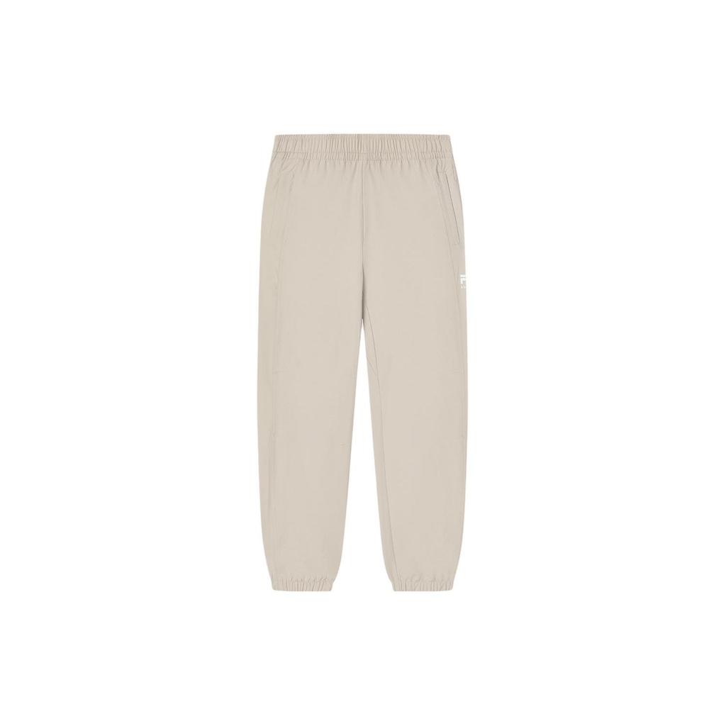 Fila Solid Color Cuffed Casual Woven Knit Sports Pants Men Pants Beige F11M419804F-DK