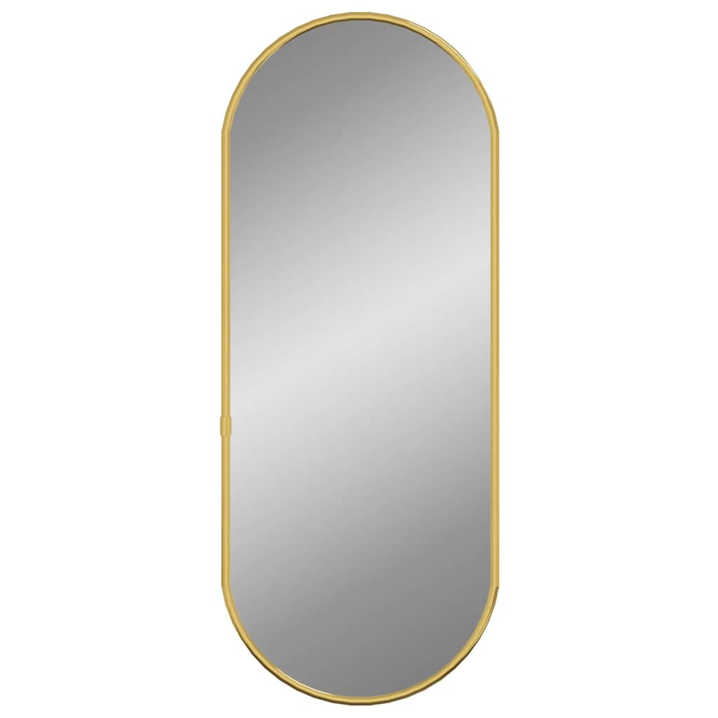 Vidaxl Wall Mirror, Gold, 50X20 Cm, Oval