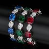 Jewelry Retro Simulation Corundum Light Luxury Full Diamond Bracelet Premium Bracelet Heroine Stone 10 * 12