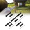 5 Sets Bowstring Tabs Guard Soft Silicone Archery Fingers Protector with Mounting Pin for Outdoor Shooting