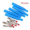5pcs Insulated Safety Seal Protection Shrouded 4mm Banana Plugs Solder DIY Connectors Adapters For Multimeter Test