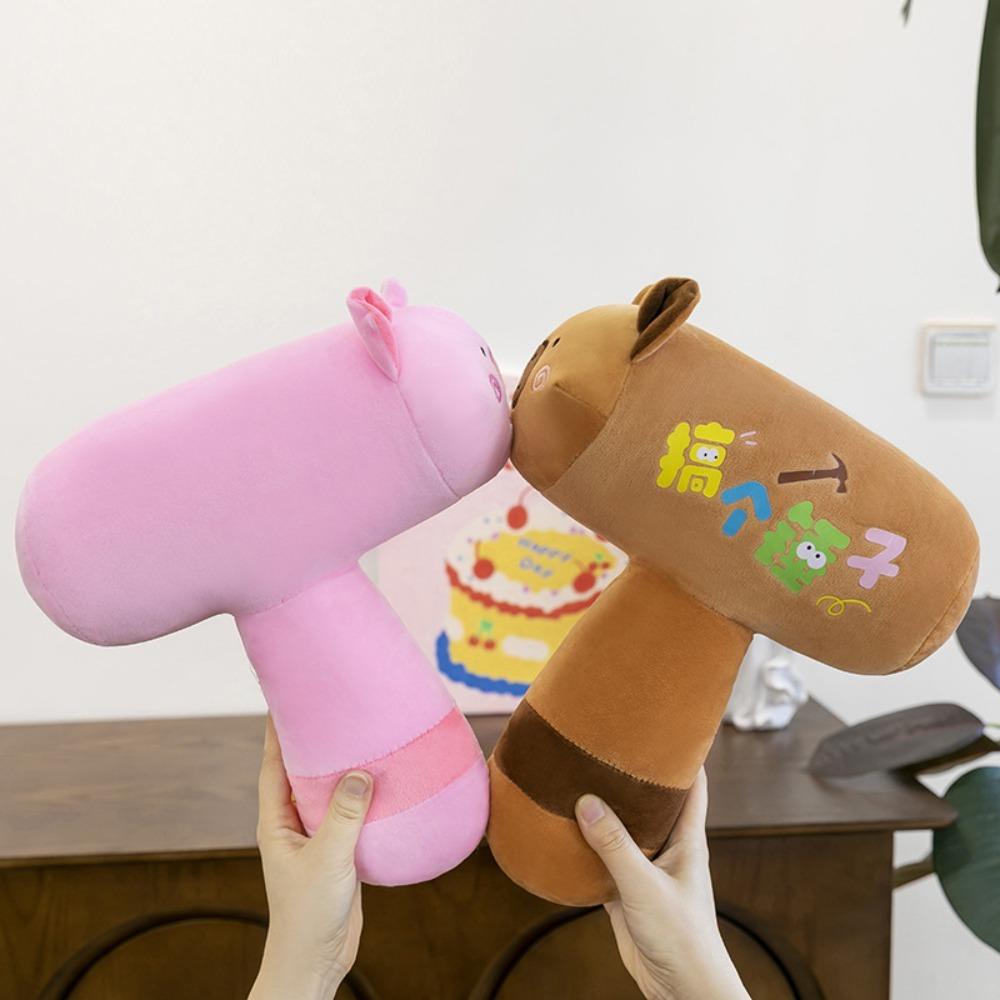 Stuffed Hammer Capybara Stuffed Doll Collection Capybara Fluffty Doll  Children Gift