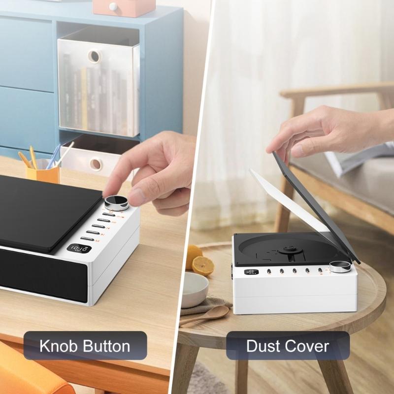 Portable Record Player Wireless Bluetooth-compatible Speaker Player Music Album Player Home Prenatal Education Machine