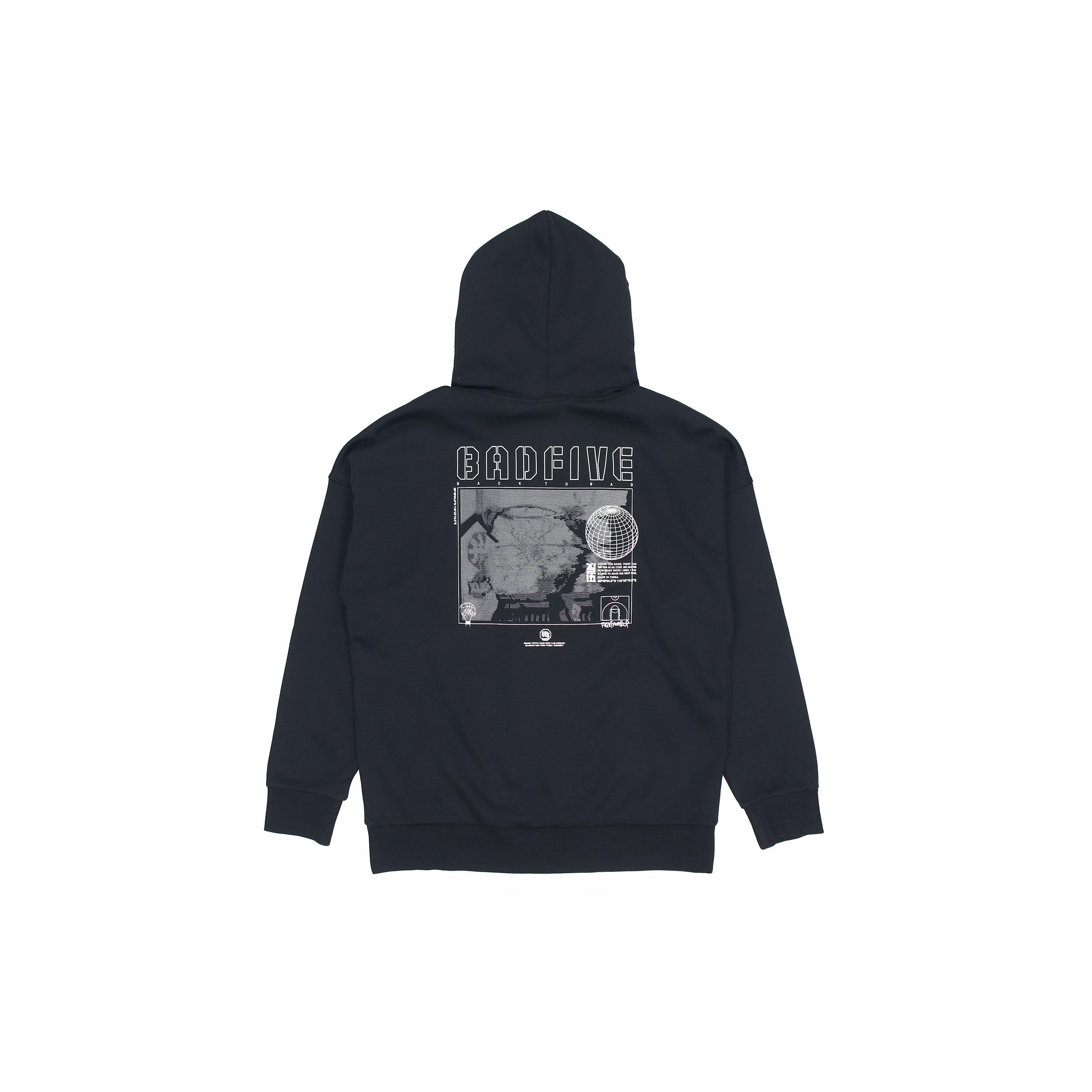 Li-Ning BadFive Hoops Graphic Hoodie  Black  Men s AWDQ767-3 XL