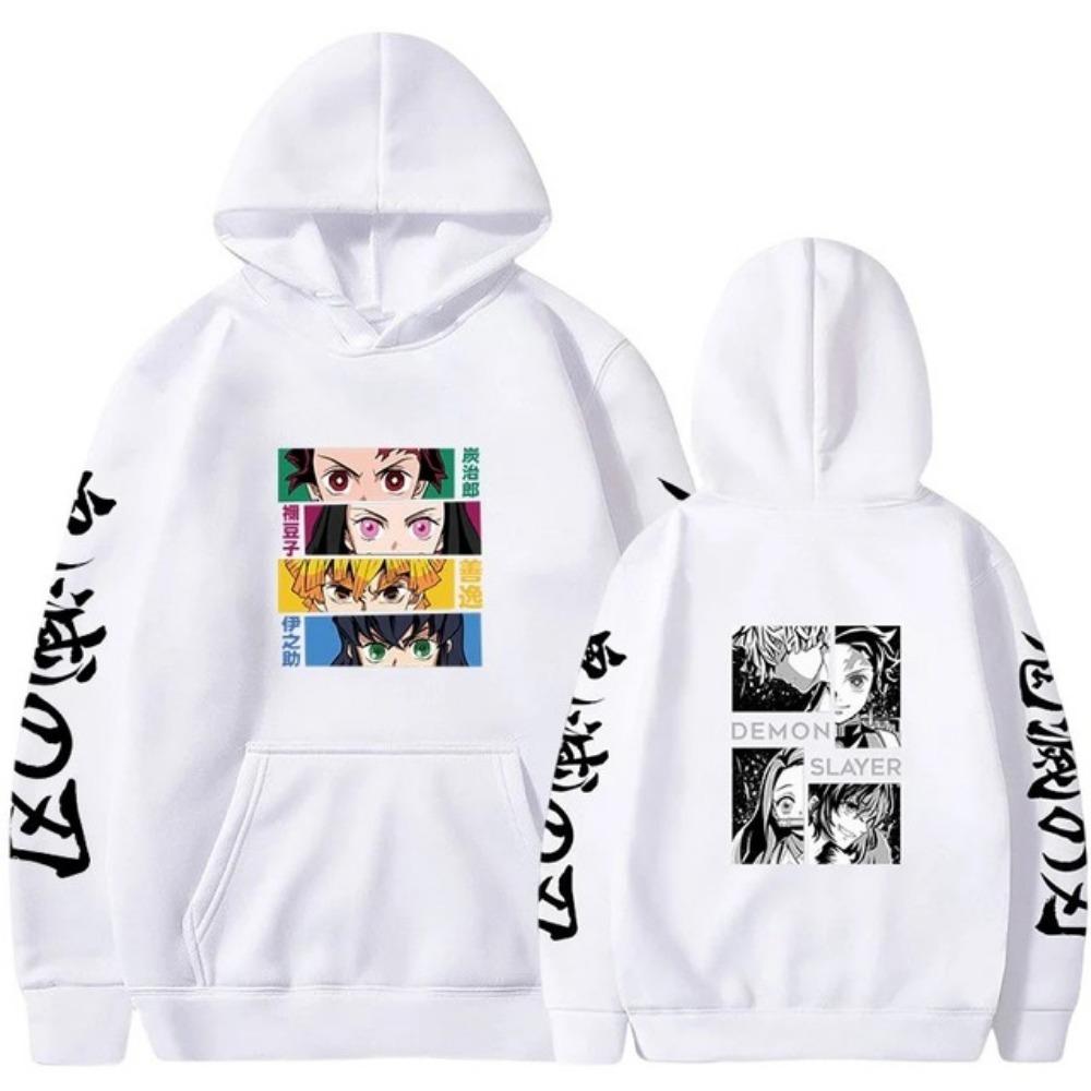 Demon Slayer Japonské Anime Mikina Přehozy Pánské Dámské Mikiny Harajuku Potisk Topy Módní Streetwear Oblečení