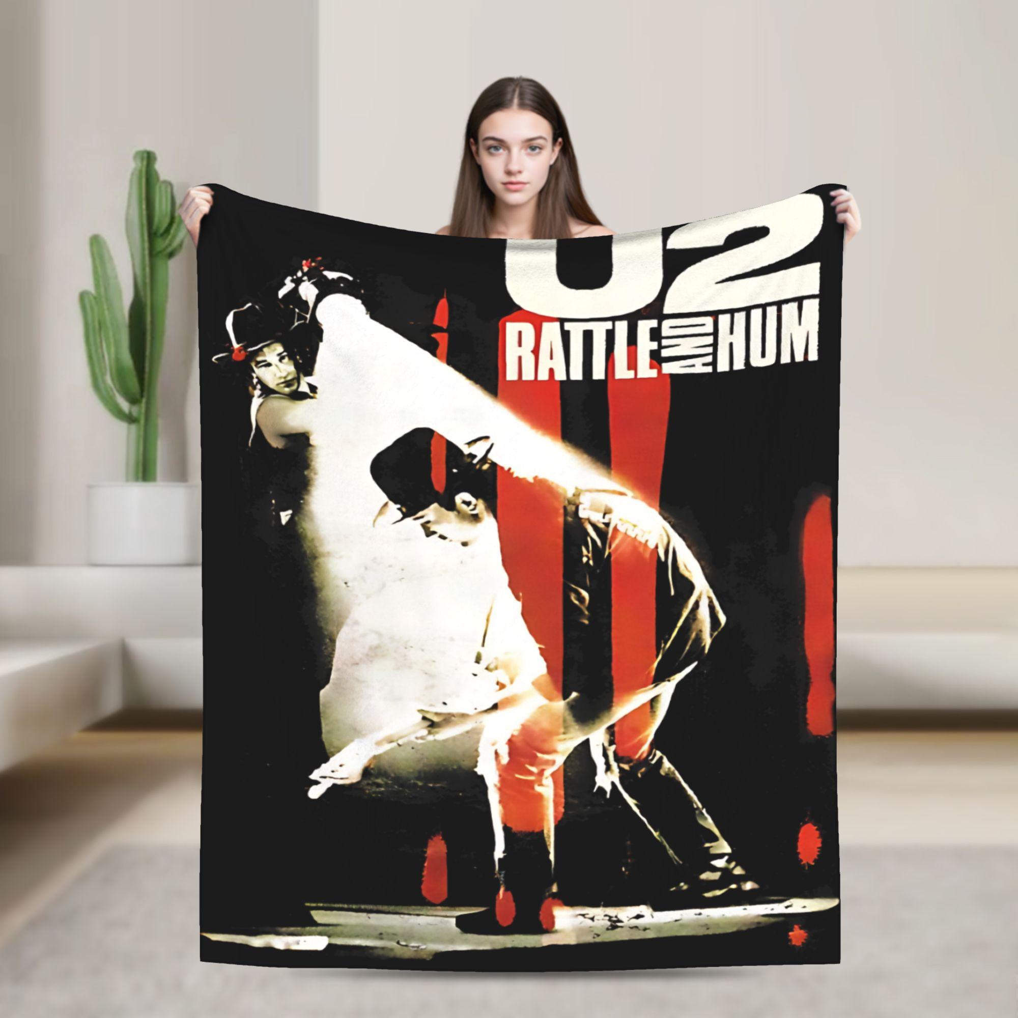 

U2 Rock Band Plush Blanket Girls Boys Flannel Throw Blanket For Couch Chair Super Soft Customized Quality Bedspread Gift Idea 75x100cm (30x40inch)