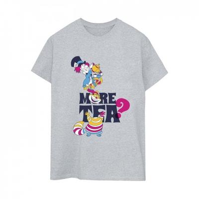 Damski/Damski Bawełniany T-shirt Boyfriend Alicja w Krainie Czarów More Tea
