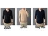 Jersey de punto con cuello en V estilo Hong Kong para hombre: Suéter Casual de Manga Larga para Primavera/Otoño