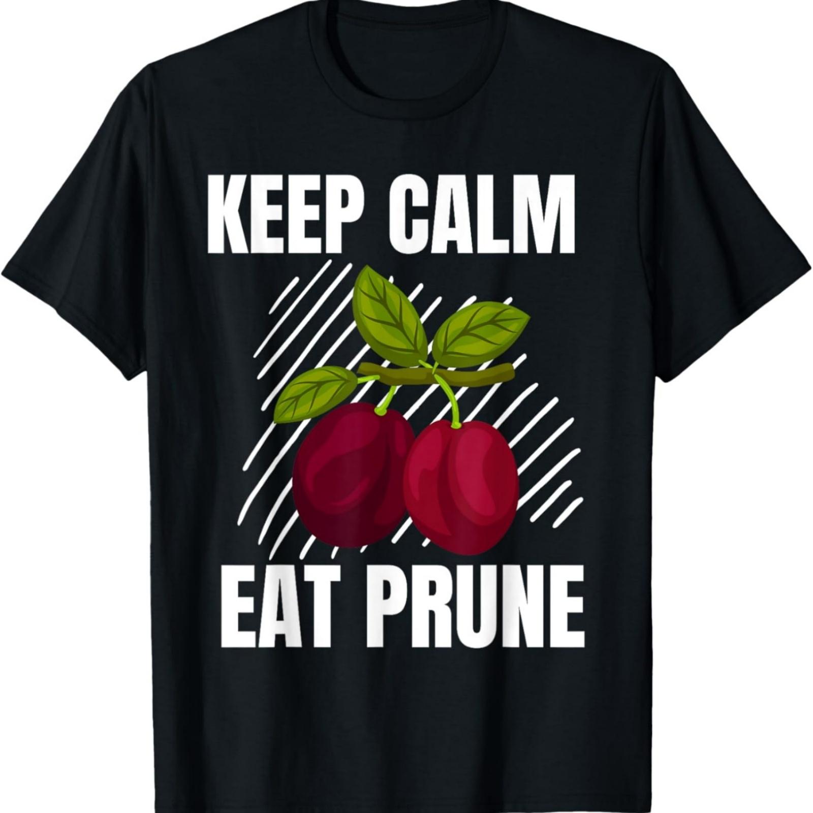 Keep Calm Eat Prune Vintage Grunge Prune Fruit Lover T-Shirt XXXXXL разноцветный