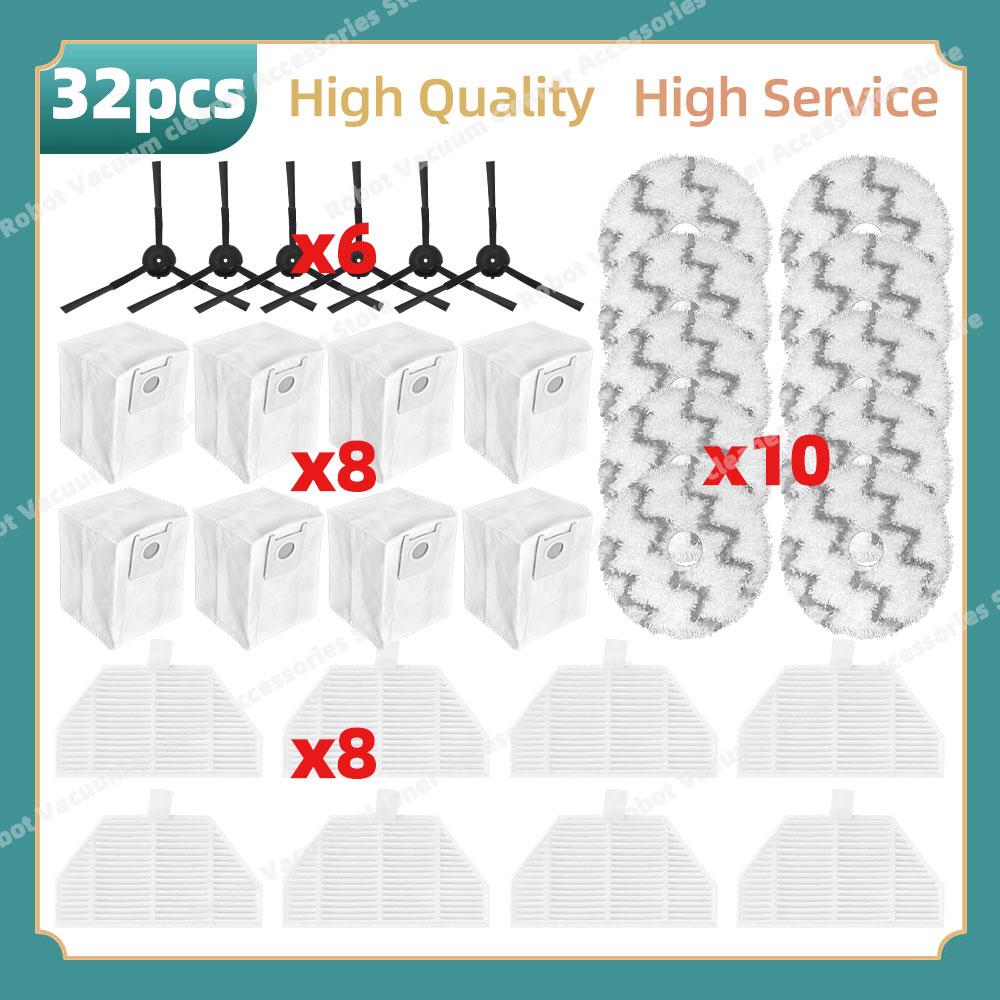 Compatible For Xiaomi Roidmi EVA SDJ06RM Parts Side Brush Hepa Filter Mop Cloth Rag Replacement Accessories