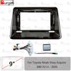 Car Radio Fascia Frame For Toyota Noah Voxy Esquire R80 2014- 9 Inch Stereo Panel Harness Power Cable Adapter Canbus Decoder