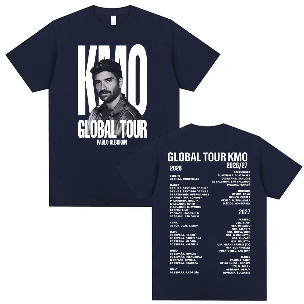 Pablo Alborn Global Tour Kmo Merch T Shirt Unisex Women Fashion Hip Hop Style Tshirts Vintage Casual Oversized YK Top