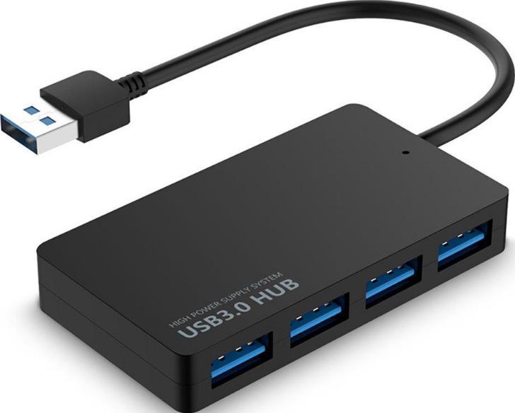 Ultra-Thin USB 3.0 High-Speed 4-Port Hub Splitter
