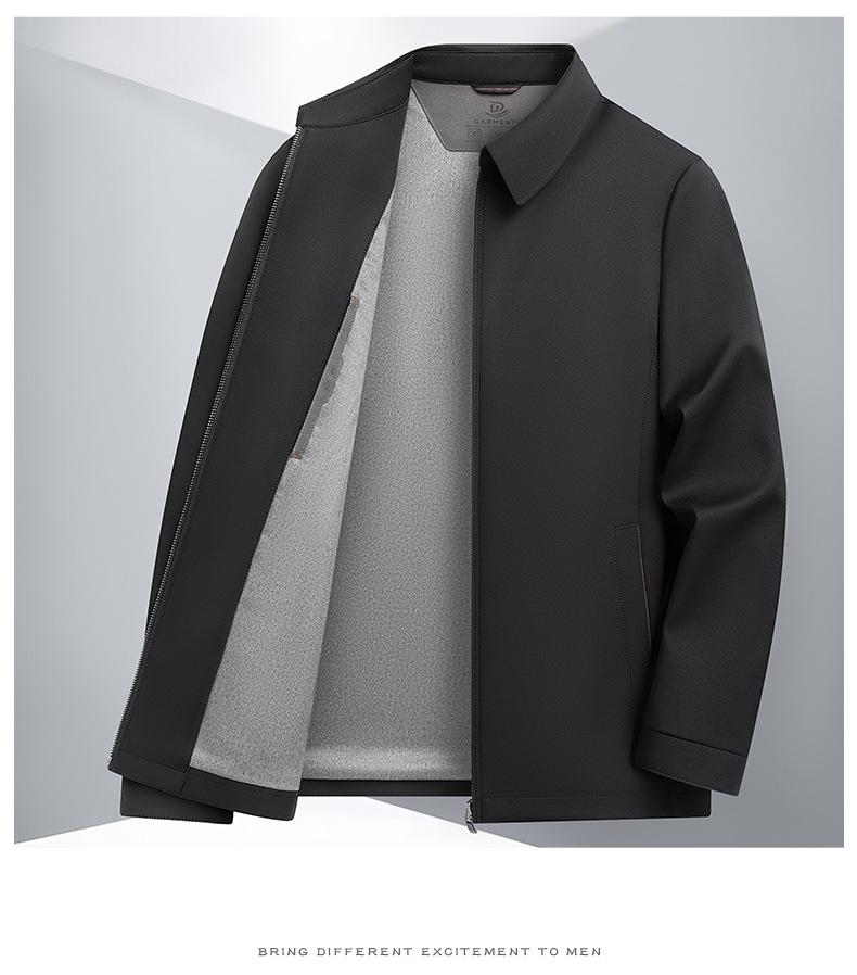 Men's Lapel Jacket: Spring/Autumn Middle-aged Business Casual Executive Outerwear