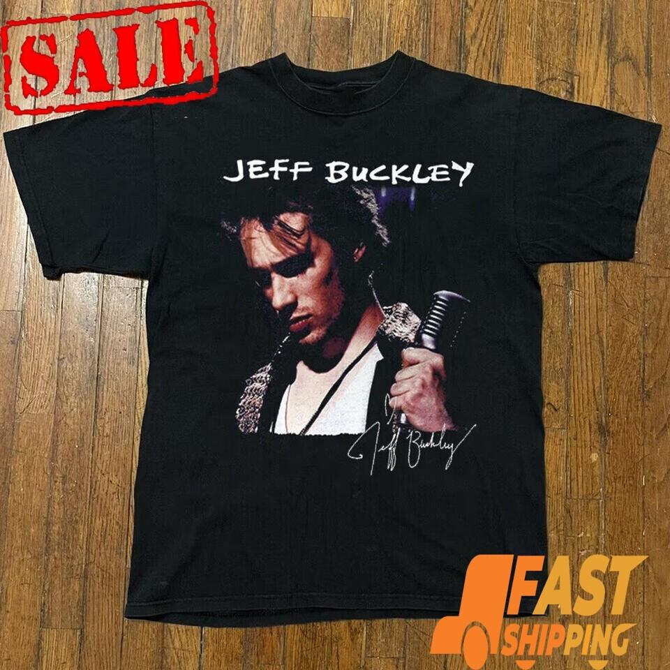 New Popular Jeff Buckley Grace Music Cotton Black TShirt S4XL Unisex T-Shirt M