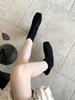 Autumn and winter new square head thick heel high heel temperament thin French fashion sexy beautiful short boots