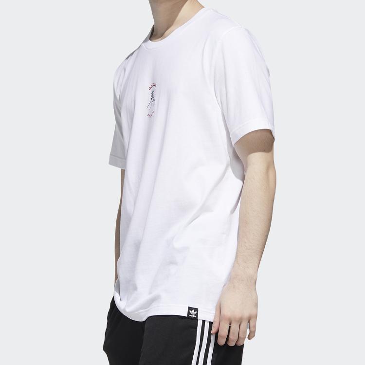 adidas Originals T Shirts Men's Crew Neck Moderate Straight Fit (Unisex) T-Shirts GP3483