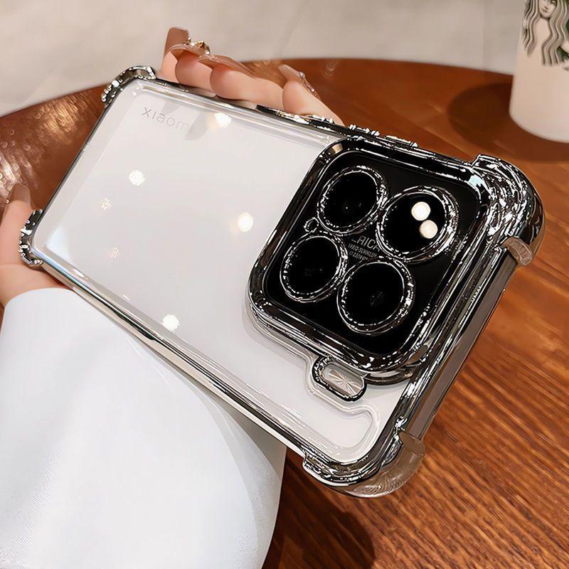 

Ударопрочный Силиконовый Мягкий Чехол С Блестками С Покрытием Для Xiaomi Mi 15 Ultra 14 14T 13 13T 12 12X 12S Pro 12T 5G Прозрачный Роскошный Тонкий Чехол Xiaomi 13T Pro