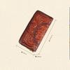 Retro Girl's Wallet Long Hand Bag Women's Leather Handmade Embossed Floral Phone Purse Chinese Style Ladies Card Holder