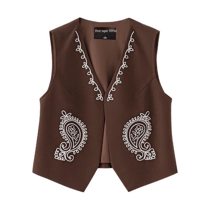 Women's Lyocell Linen Paisley Vest