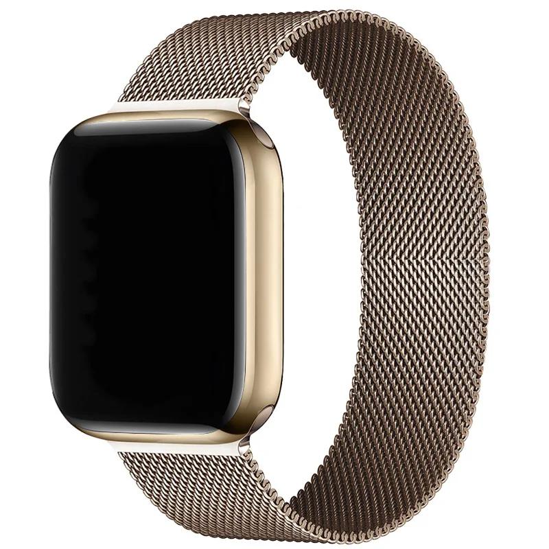 Milanese Strap For Apple Watch 10 9 8 7 41 45mm Ultra2 49mm Men's Women's Metal Breathable Band For iWatch SE 44 40 42 46mm Belt