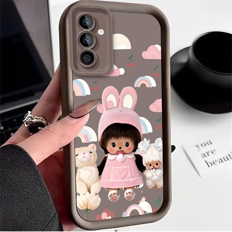 

Lovely M-monchhichis-s Case for Samsung Galaxy A53 A50 A50S A36 5G A35 A34 A33 A32 A30 A26 A24 A23 A22 A20 A16 A15 A14 4G Cover Galaxy M35 5G