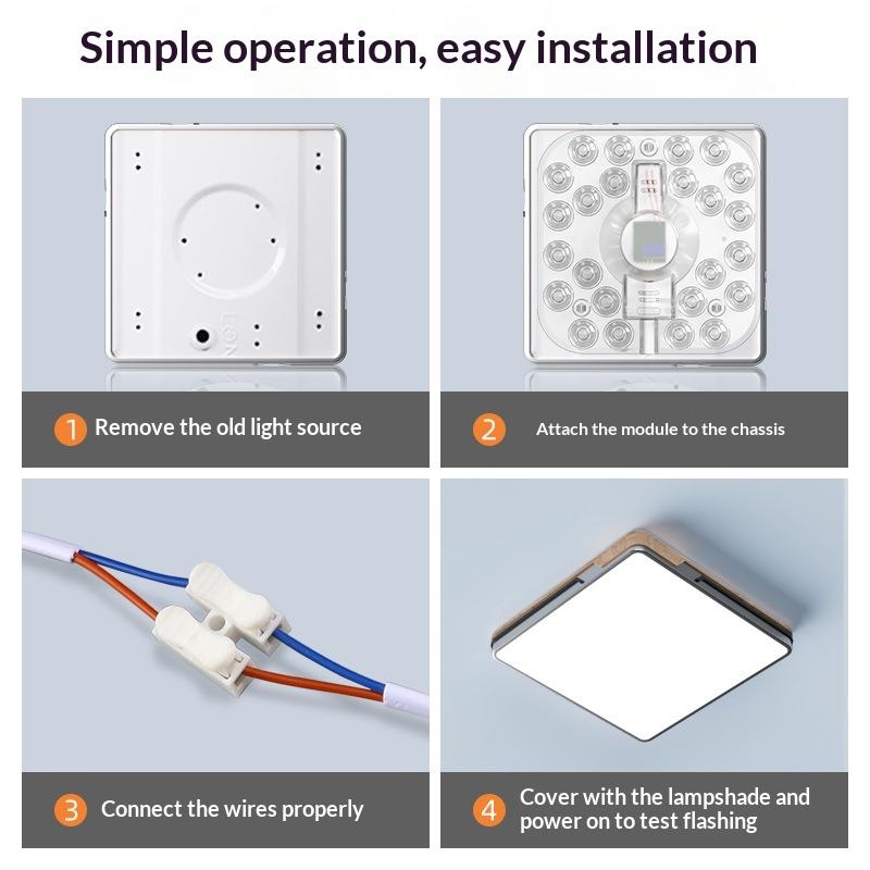 1 Stück 36W 24W 18W 12W LED-Licht AC220V Deckenplatte Mit Magnet Hohe Helligkeit Ringpanel Quadratisches LED-Modul Quelle Decke
