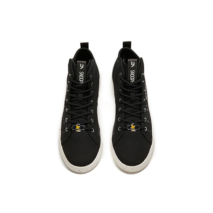 Anta Snoopy X  Trendy High-Top Skate Shoes Men Sneakers Black 912138601-1