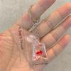 Creative Simulation Goldfish Carp Keychain Personalized Transparent Fish Keychain Pendant Exquisite Backpack Decoration Gifts