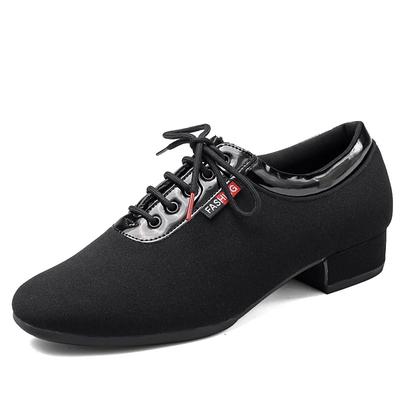 Hommes Tissu Oxford Danse Standard Danse de Salon Tissu Semelle Droite Pratique Compétition Danse Moderne Chaussures de Sport Baskets