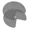 2Pcs Lazy Susan Shelf Liner Non-Slip Round Kitchen Cabinet Liner Cut-to-Size Circle Shelf Mat for Pantry Fridge Drawer Organizer