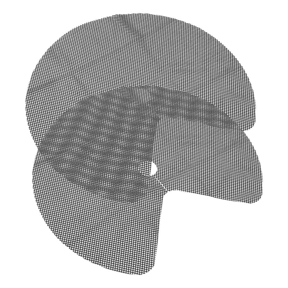 2Pcs Lazy Susan Shelf Liner Non-Slip Round Kitchen Cabinet Liner Cut-to-Size Circle Shelf Mat for Pantry Fridge Drawer Organizer