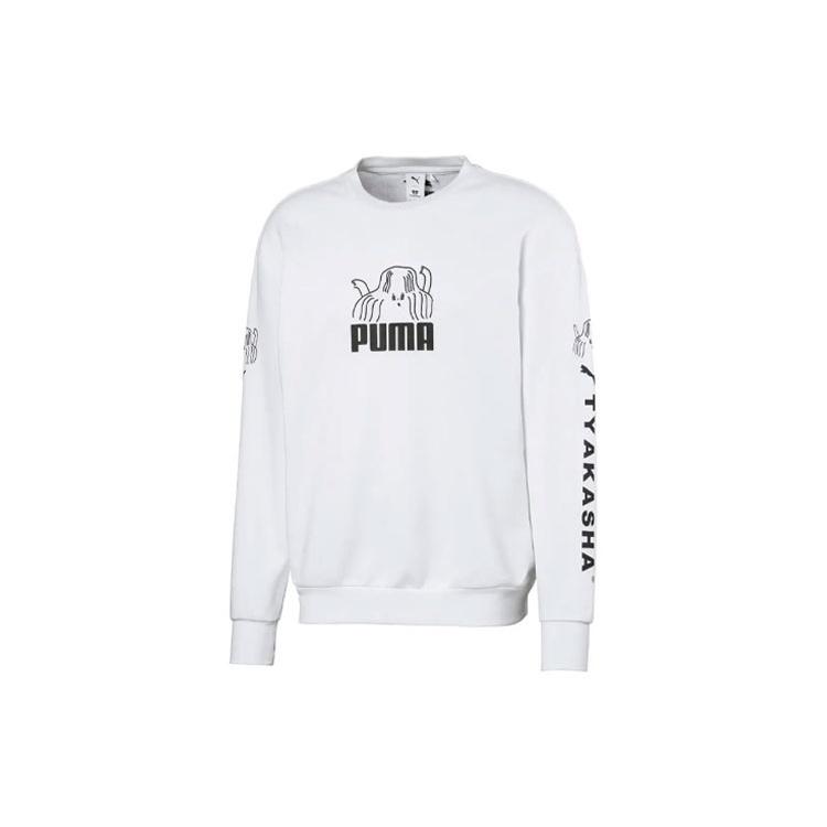 PUMA x TYAKASHA Crewneck Hoody White Men s 595562-02 S